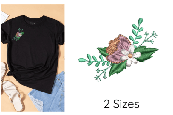 Creative Floral Embroidery Design Review for Boutique Sweatshirts