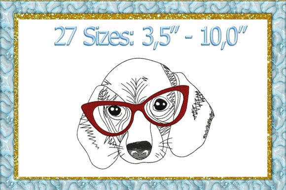 Dachshund Embroidery Design Review for Business Merch