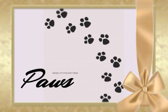 Paws Cross Stitch Pattern Review for Boutique Sweatshirts
