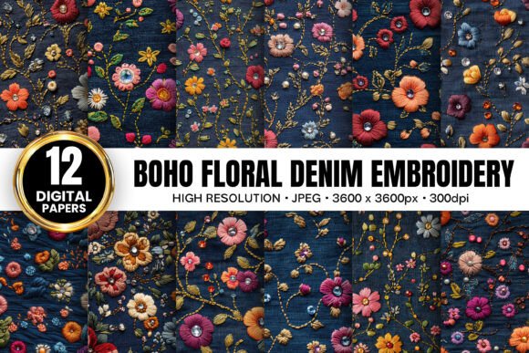 Review: Boho Denim Floral Embroidery Patterns