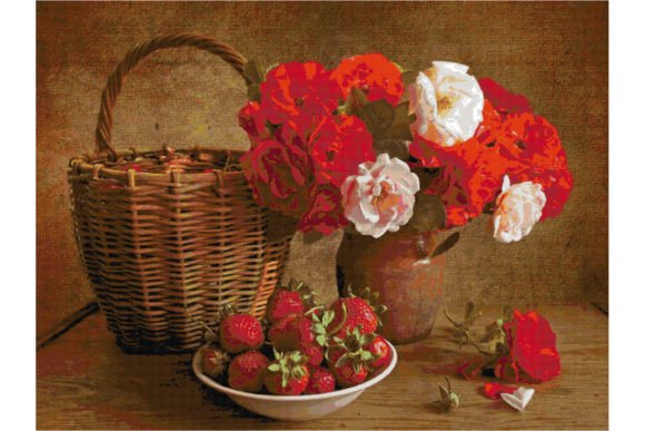 Review: Counted Cross Stitch Pattern-Flowers 143 for Boutique Sweatshirts