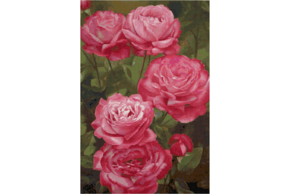 Review: Flowers Counted Cross Stitch Patterns for Etsy Shops