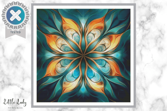 Review: Green Mandala Cross Stitch Pattern PDF for Boutique Sweatshirts