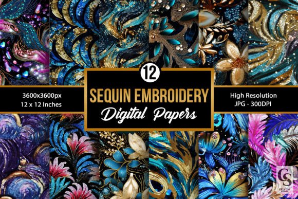Review: Sequin Embroidery Digital Paper Patterns