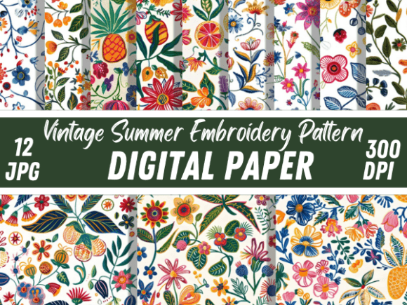 Vintage Summer Embroidery Patterns Review
